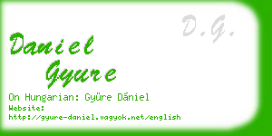 daniel gyure business card
