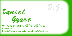daniel gyure business card